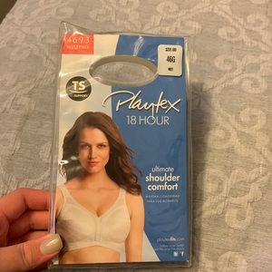 Brand new White bra size 46G Wirefree Playtex